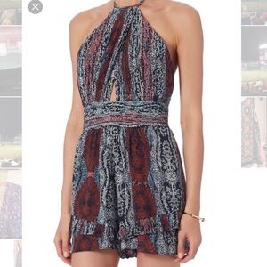 Intermix Provo Print Halter romper